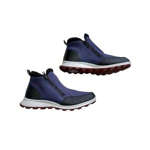 Women's Cougar River Waterproof Ankle Boots Navy Blue Double Side Zip Size 9